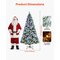 Green-White PVC 7.2ft Pre-Lit Christmas Tree with 470 LED Lights